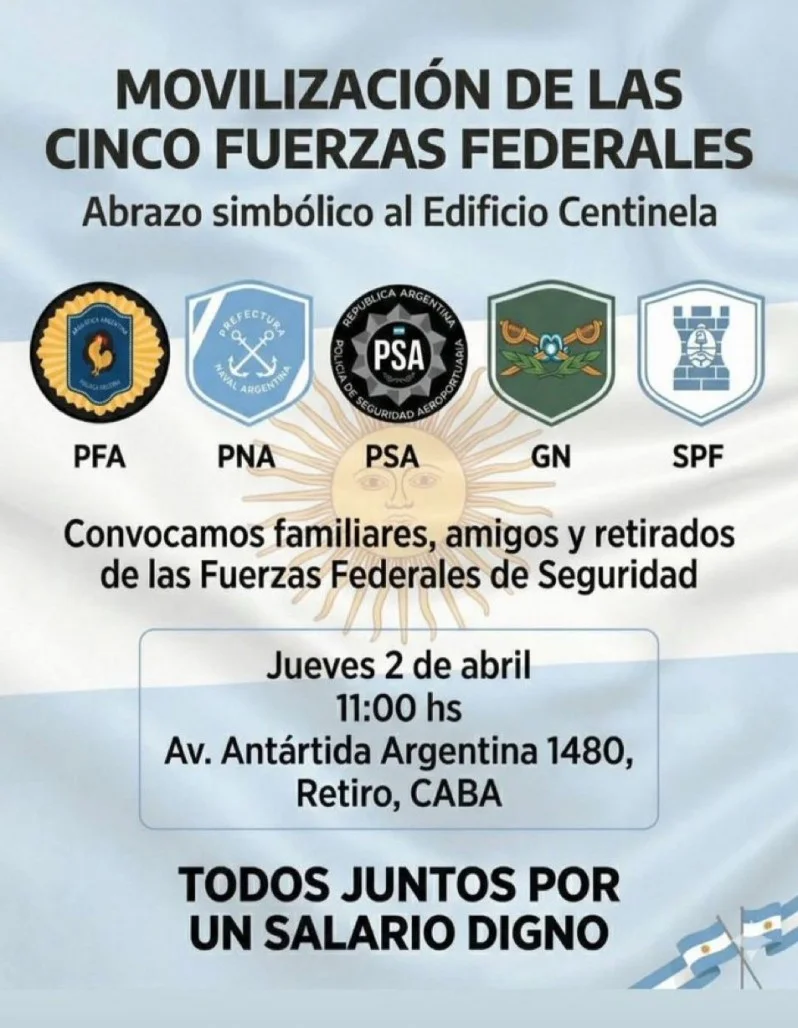 Movilización de las cinco fuerzas armadas