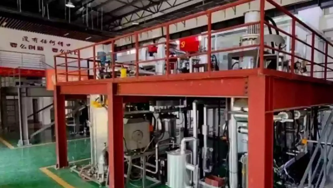 Prototipo de reactor nuclear espacial chino refrigerado por litio.