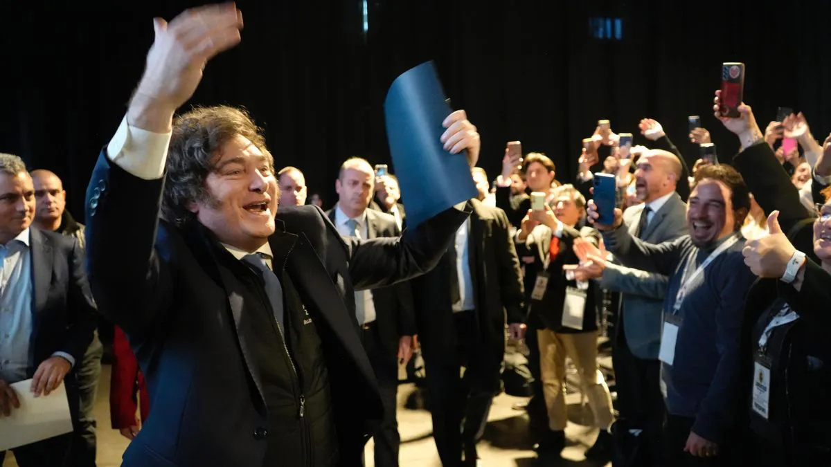 Javier Milei en La Plata