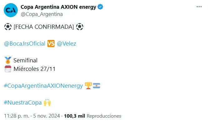 Copa Argentina Boca v