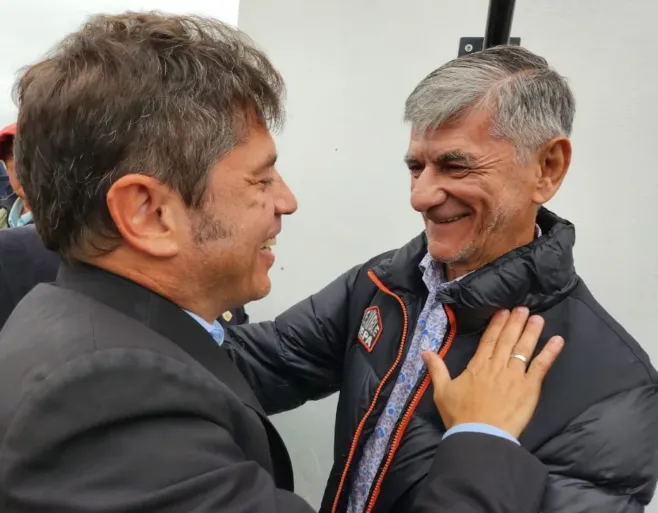 Kicillof junto a Gasparini