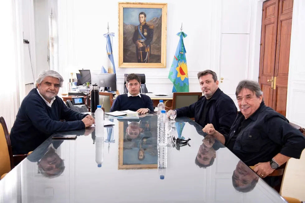 Kicillof y Correa recibieron a Doval y García.