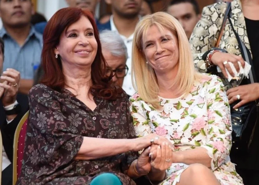 Magario junto a Cristina Kirchner.