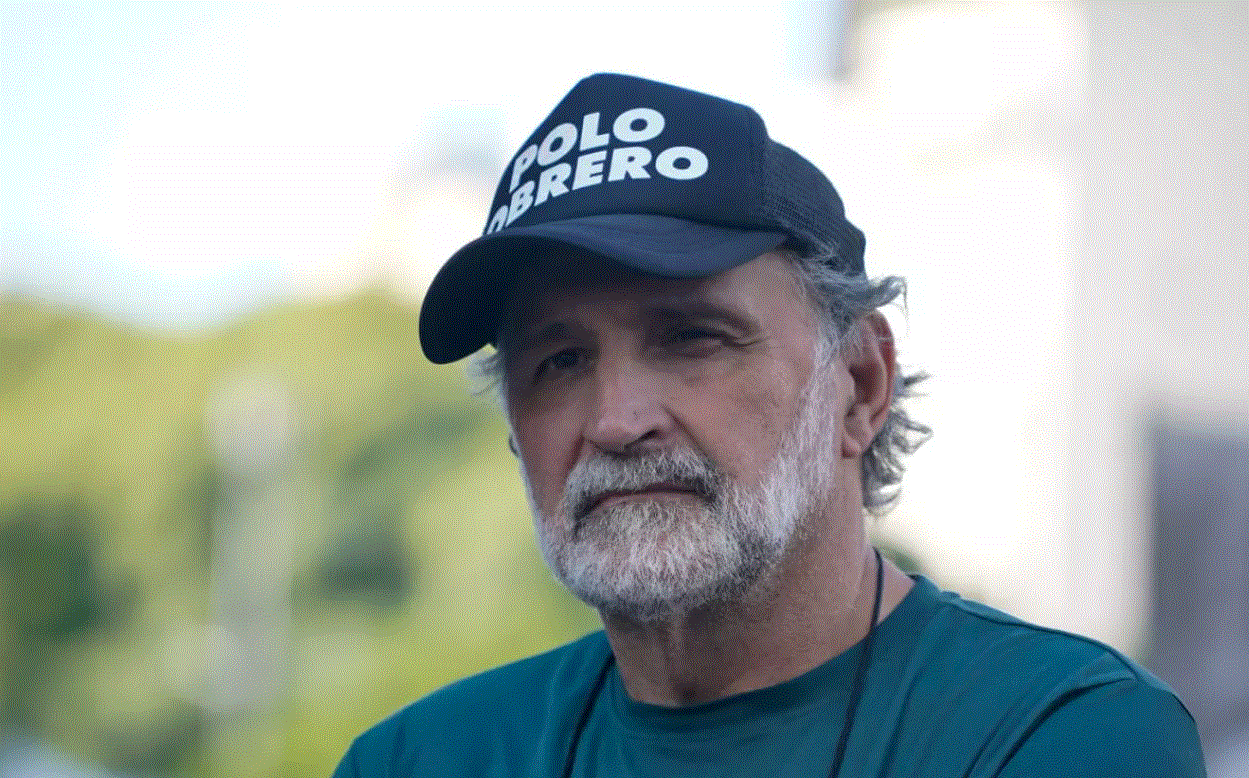Eduardo Belliboni, dirigente del Polo Obrero.