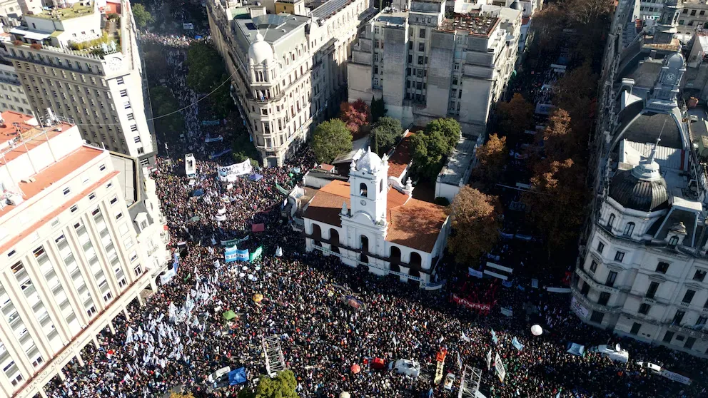 Plaza de Mayo Argentina con Cristina