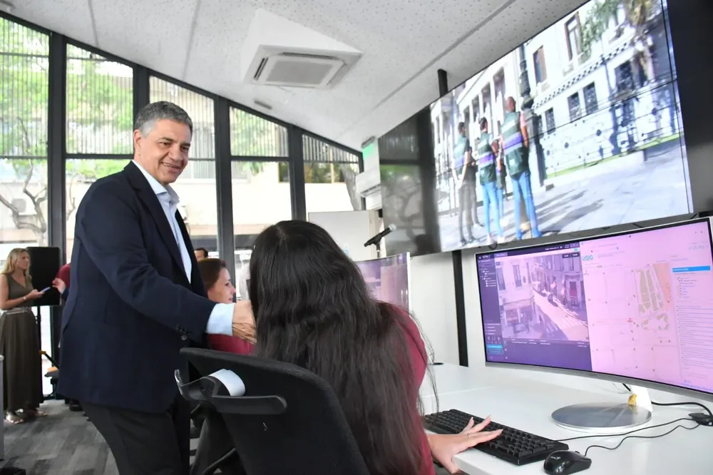 Jorge Macri CABA espacios públicos centro de monitoreo1