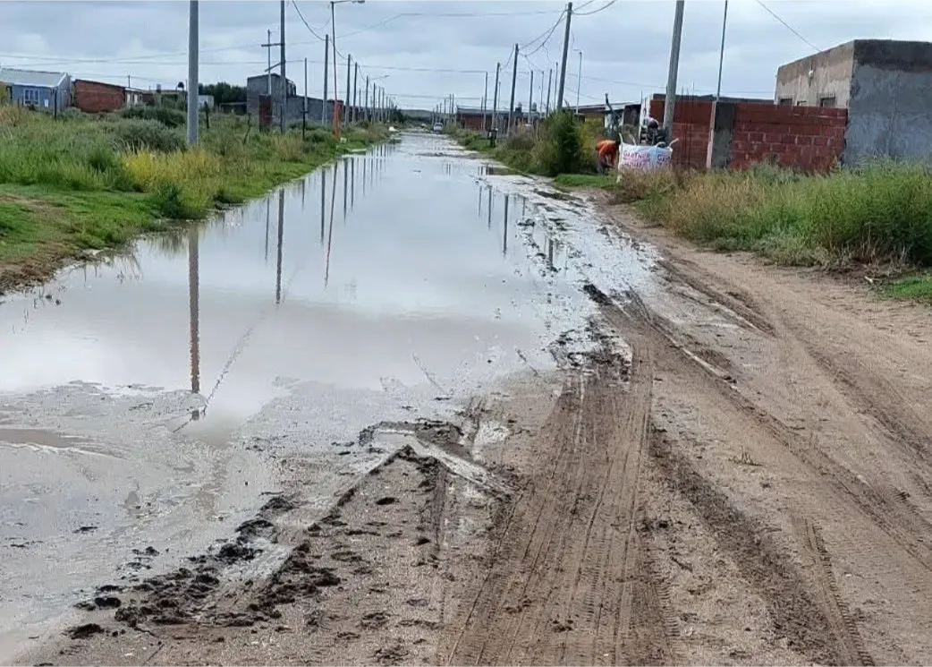 Barrios anegados en Punta Alta