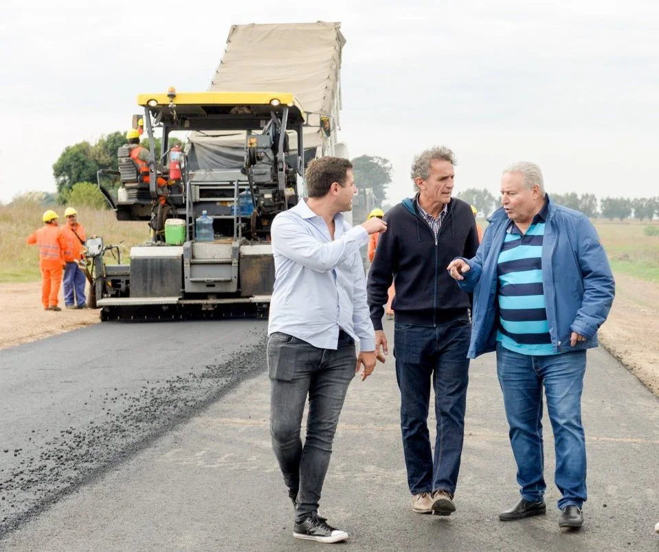 Katopodis y Alessandro recorrieron las obras de la Ruta 31
