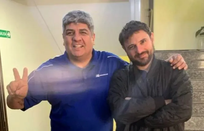 Pablo Moyano junto a Juan Grabois