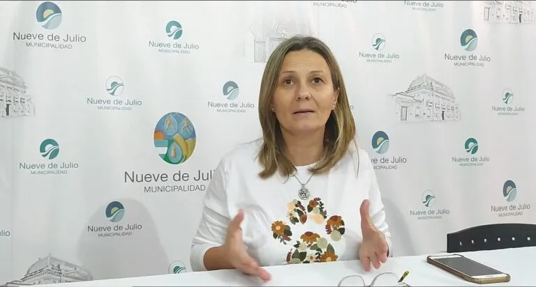 María José Gentile, intendenta de Nueve de Julio