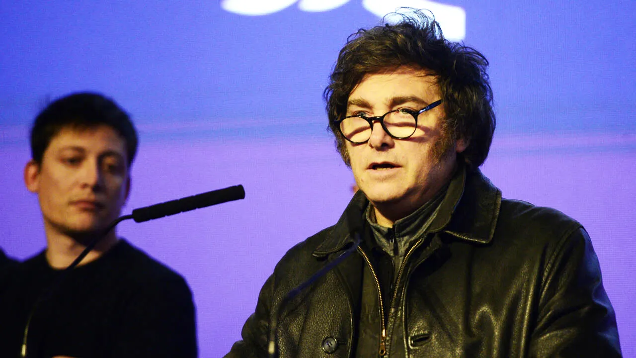 Javier Milei y Santiago Caputo