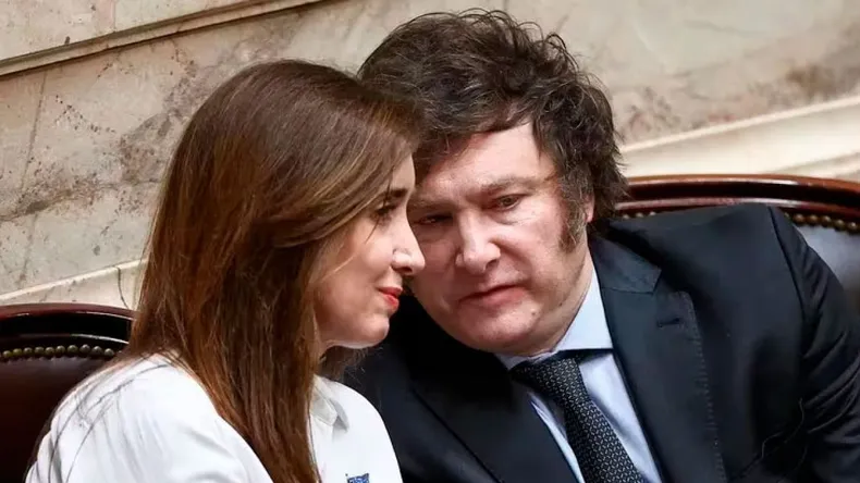 Villarruel junto a Milei.