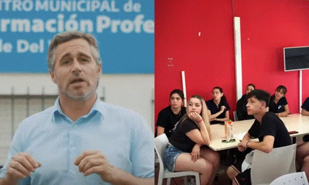 Achával recorrió la sede del Centro Municipal de Formación Profesional de Del Viso.
