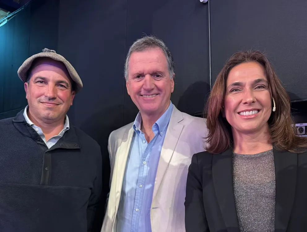 Los candidatos Pedro Vigneau y Felix Lonigro junto a María Eugenia Talerico