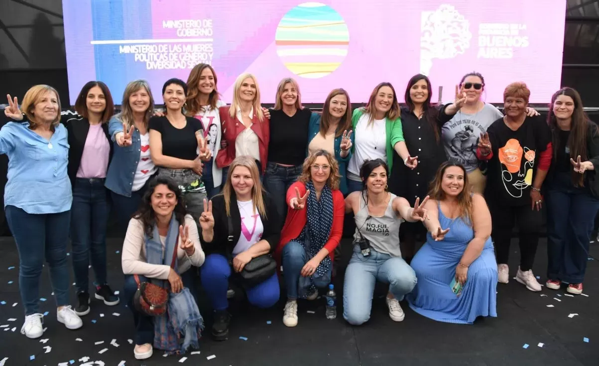 Magario lideró dos encuentros de mujeres peronistas