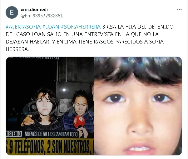 Qué dijo la mamá de Sofía Herrera tras el supuesto parecido de su hija con la de Carlos Pérez