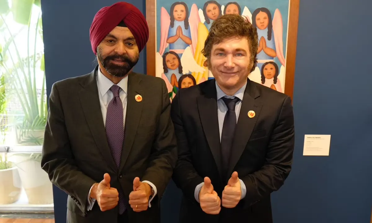 Javier Milei se reunió con el Presidente del Banco Mundial, Ajay Banga