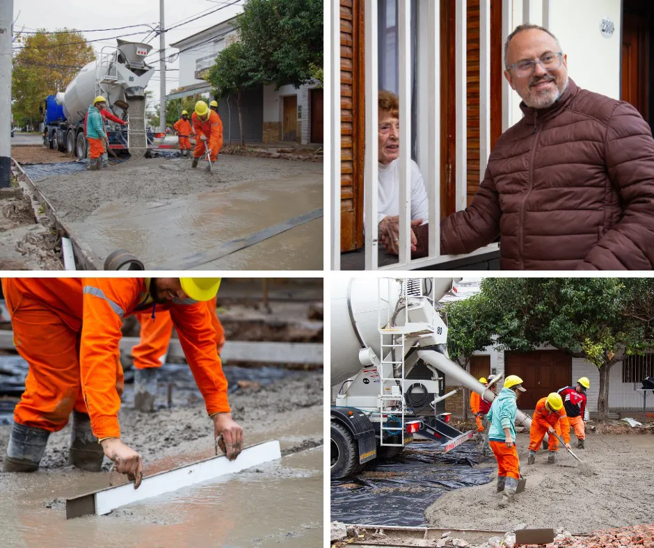 Avanzan las obras en 3 de Febrero.