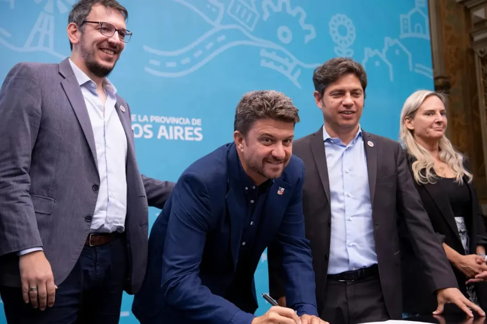 Diego Nanni y Axel Kicillof