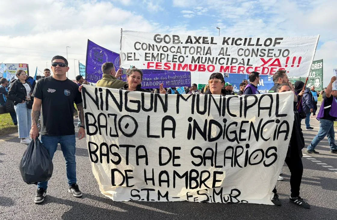Municipales bonaerenses cortaron las rutas 6 y 205.