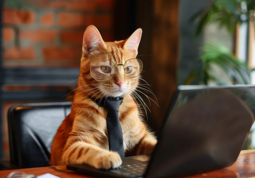 El michi "contador" que enternece y hace reír en las redes