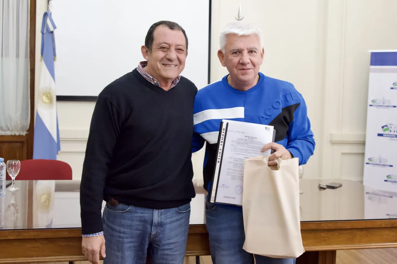 Marini junto a Dichiara en Benito Juárez.