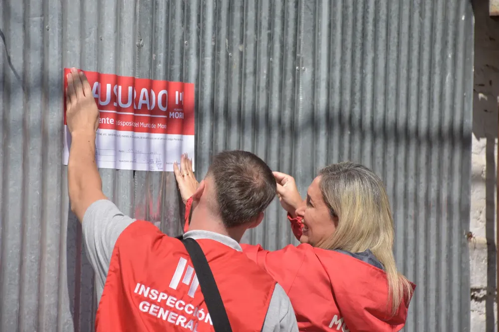 Inspecciones y clausuras en Morón.