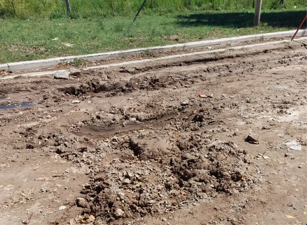 Estado de caminos en barrios de Adolfo Alsina