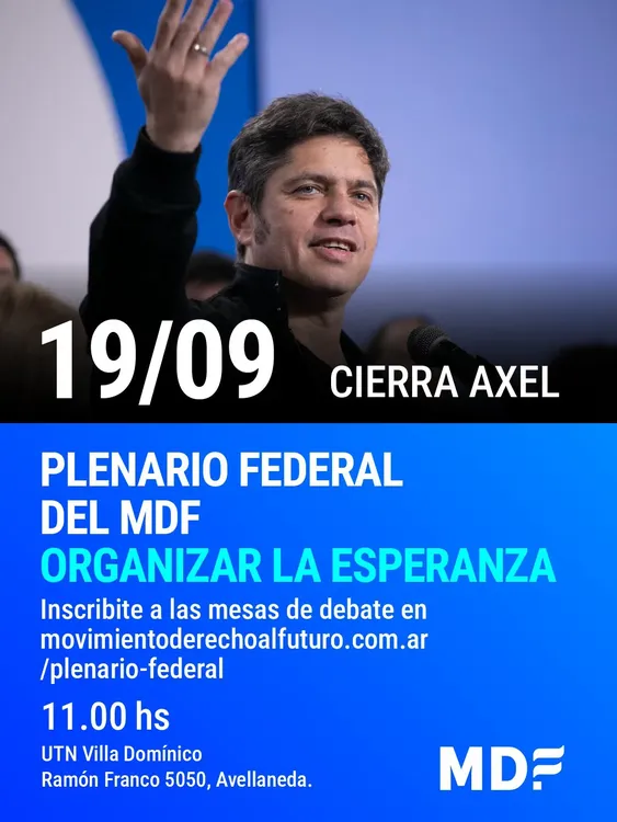 Plenario federal del MDF.
