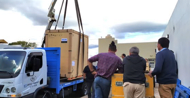 Chalde recibió el nuevo tomógrafo en el Hospital 2