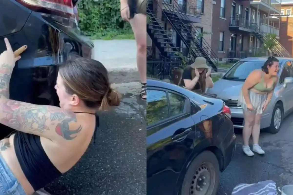 Reparó la abolladura de un auto con agua caliente y una sopapa | Destacado