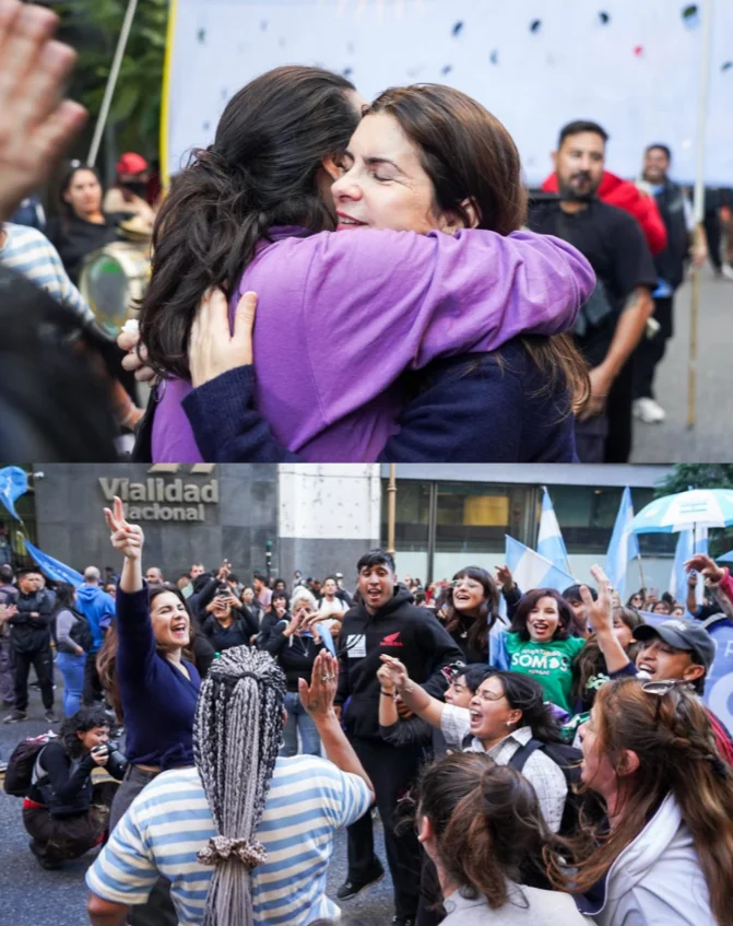 Mariel Fernández en la marcha universitaria 2