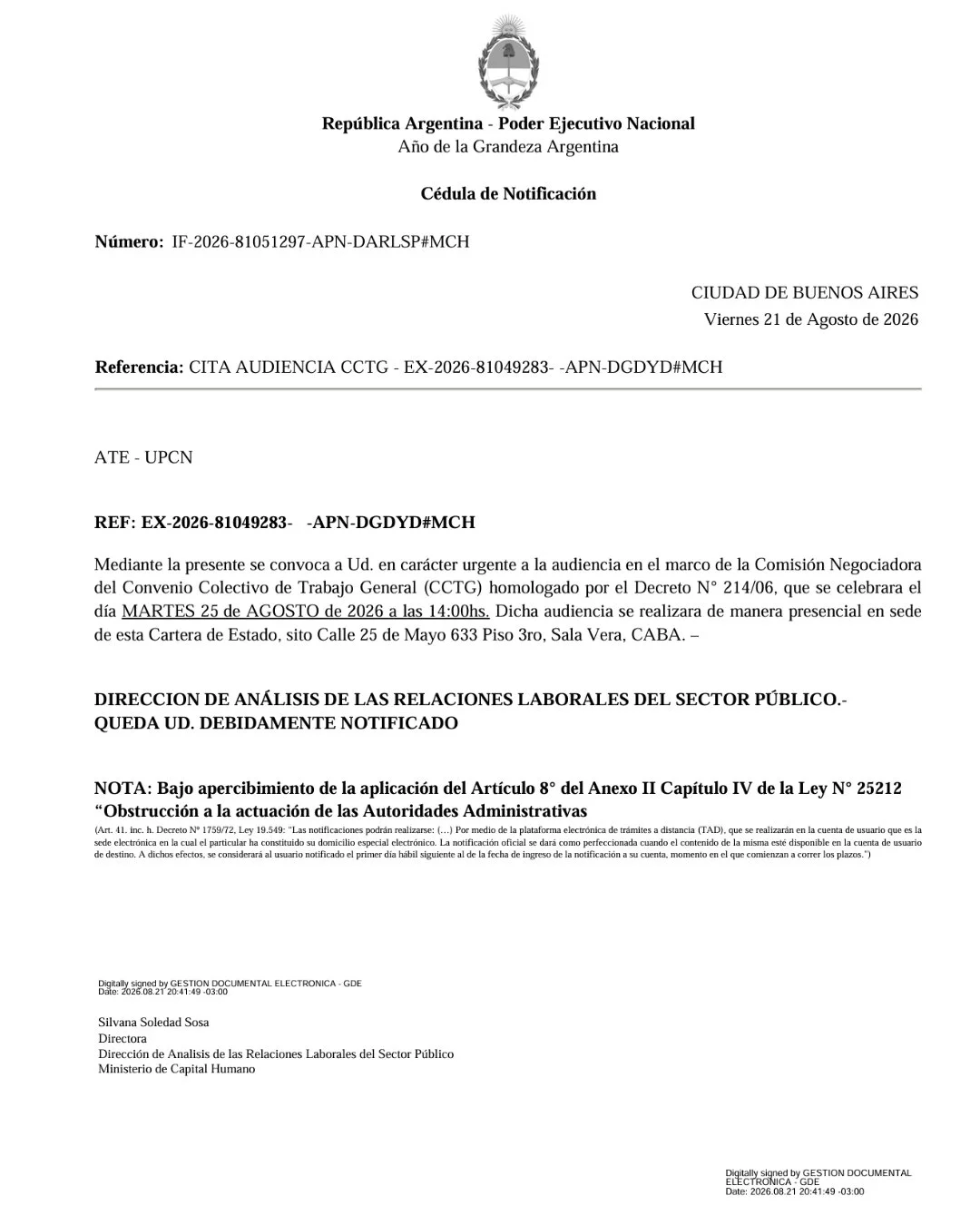 ATE - UPCN Paritarias