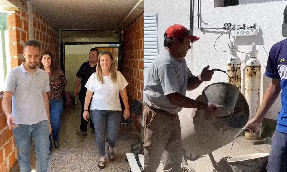 Avanzan las obras en el Hospital de Suipacha.