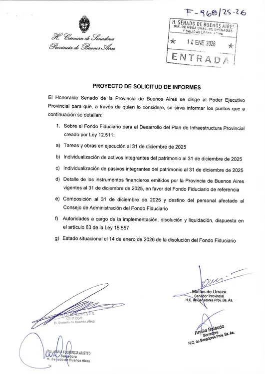 Disolución del PROFIDE: la oposición pide explicaciones