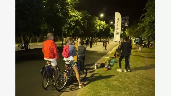 San Isidro: volvió el paseo de bicicletas nocturno