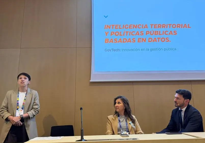 Gómez en la Smart City Expo 2025.