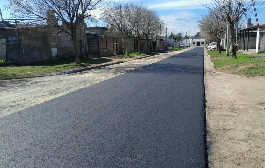 Nueva obra de pavimentación en el Barrio Malvinas