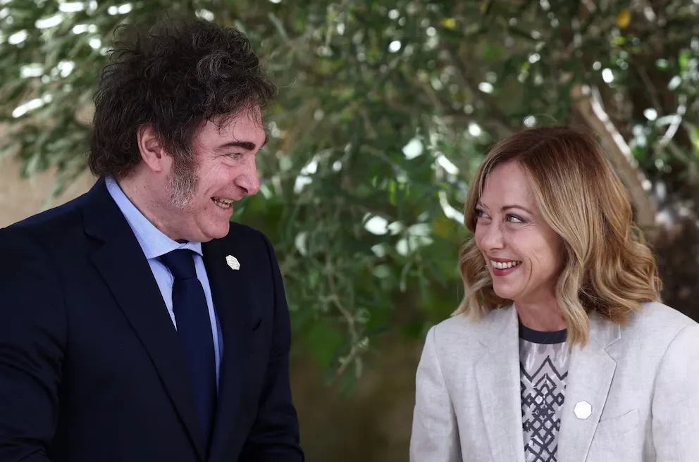 Milei y Meloni
