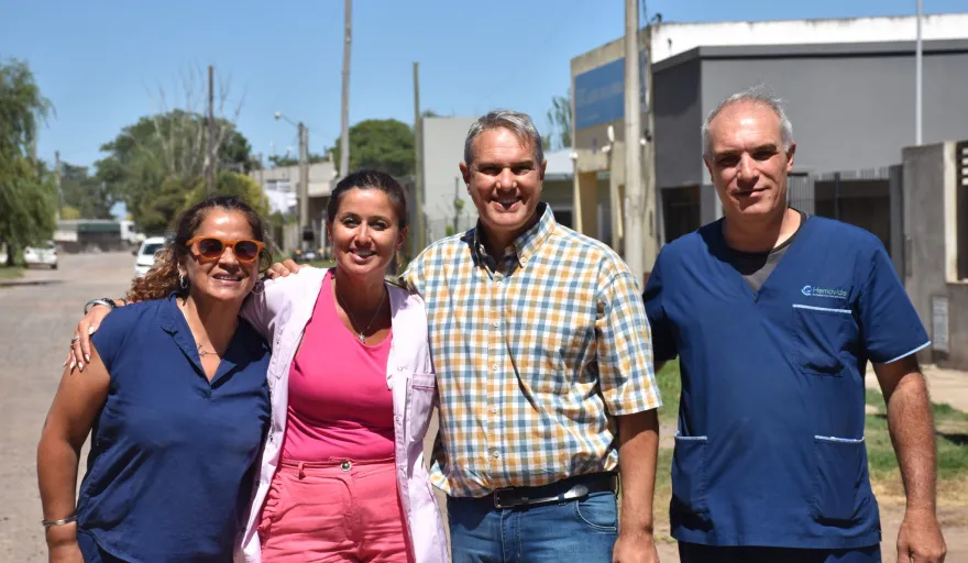 Golía recorrió el CIC y el CAPS del barrio Alcira de la Peña