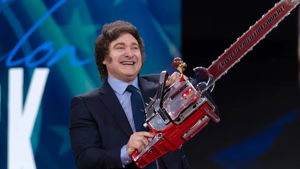 Javier Milei motosierra