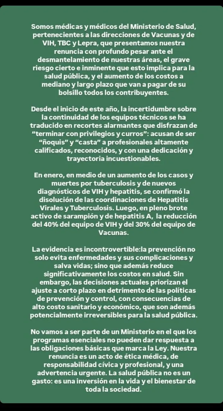 Desmantelamiento en Salud 3