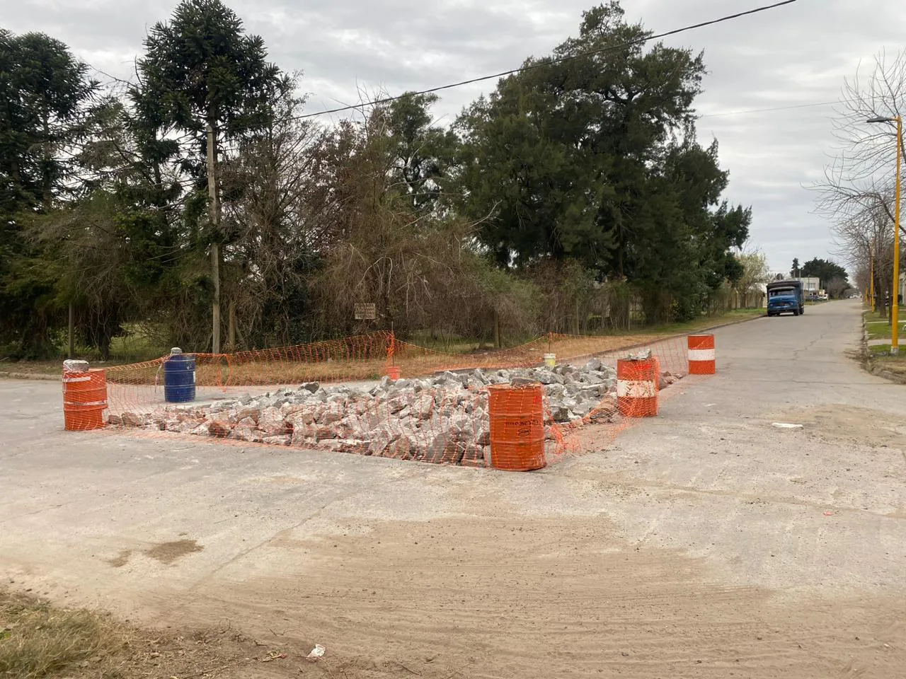 Obras en Roque Pérez.