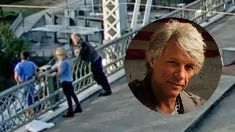 Bon Jovi se convirtió en héroe al salvar a una mujer que íba a tirarse de un puente.