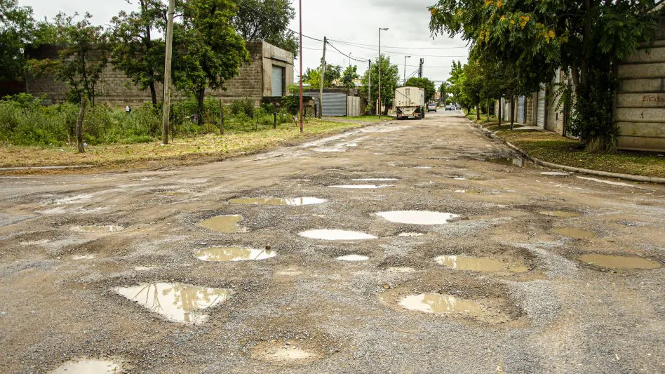 Calles de tierra en Azul