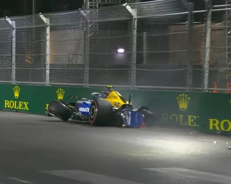 ¡Impactante! Franco Colapinto y un golpe que sacudió Las Vegas