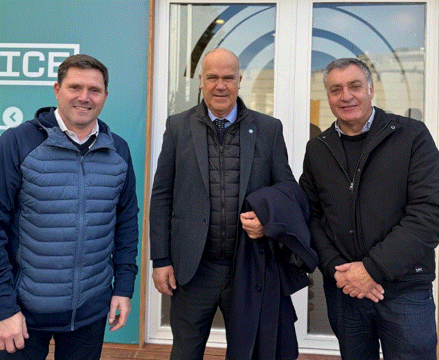 Bouvier se reunió con funcionarios del INTA.