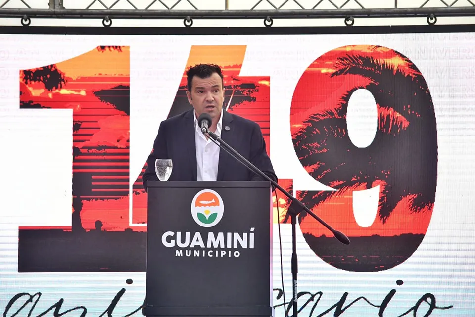 Nobre Ferreira anunció obras en el marco del 149 años de Guaminí.