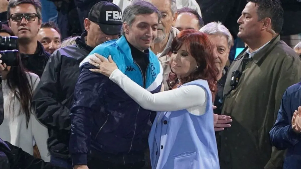 Cristina y Máximo Kirchner.