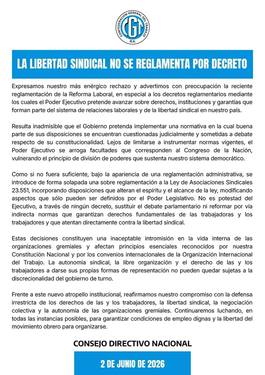CGT Comunicado